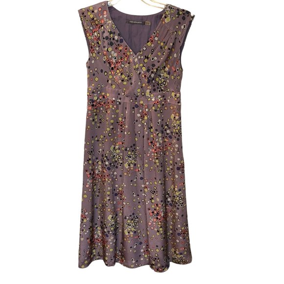 Boden‎ Limited Edition Purple Floral Midi Silk Dress Style BH035 Size 6 - Picture 1 of 9